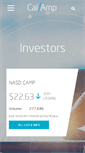 Mobile Screenshot of investor.calamp.com