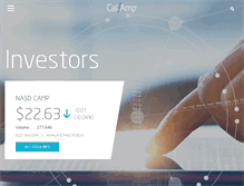 Tablet Screenshot of investor.calamp.com